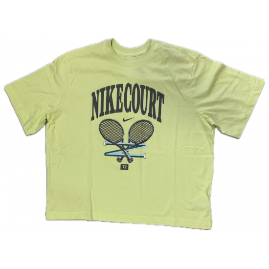 CAMISETA NIKE SLAM T-SHIRT TENNIS - LUMINOUS GREEN